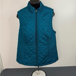 Croft & Barrow Blue Quilted Women's Vest